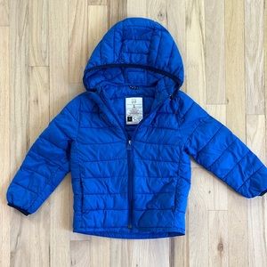 5t blue lightweight puffer jacket